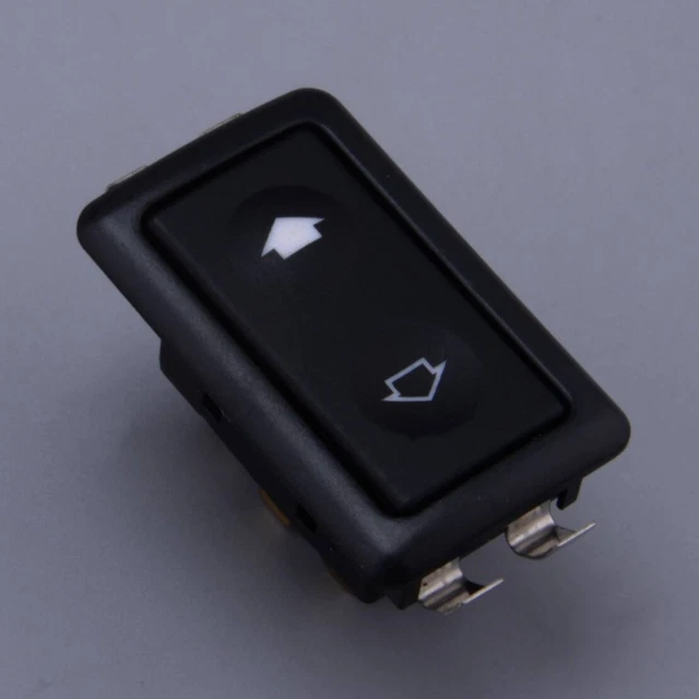 Kit De 4 Boutons Interrupteurs Universels Pour Lève-vitre électrique - Commutateur Bascule Noir 12V, 5 Broches