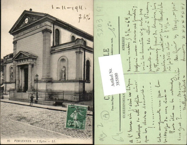 385800,Ile-de-France Val-de-Marne Vincennes L'Eglise Kirche