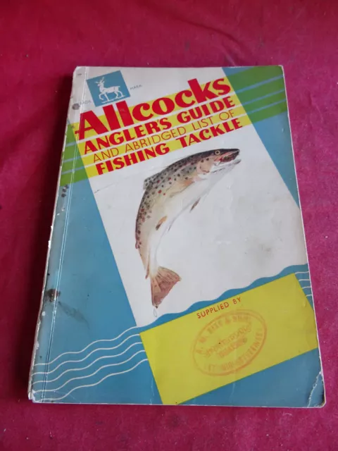 Un Catalogo Pesca Pubblicitario Allcocks Vintage Per Circa 1935/36