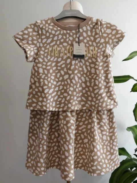 Country Road Girls Heritage T-Shirt Dress Size 5 Bnwt Rrp $69.95