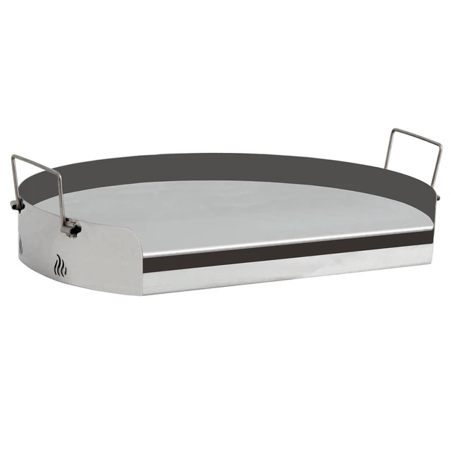 Edelstahl Grillplatte Pizzaplatte Plancha Grillaufsatz Ø 45,5 cm *B-Ware*
