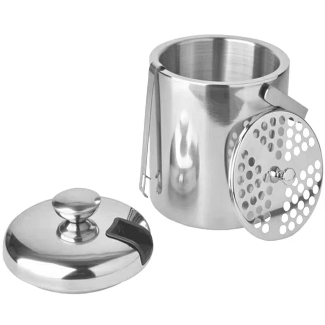Vassoio ghiaccio isolato con coperchio e scomparto pinze per ghiaccio, contenitore cubetti di ghiaccio M4H35261