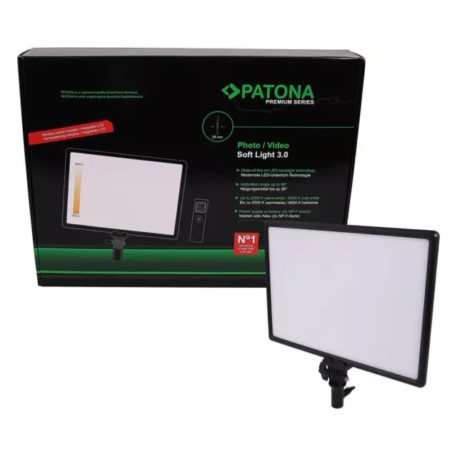 Patona Premium LED Soft Foto Video Light 3.0 SL-288ARC