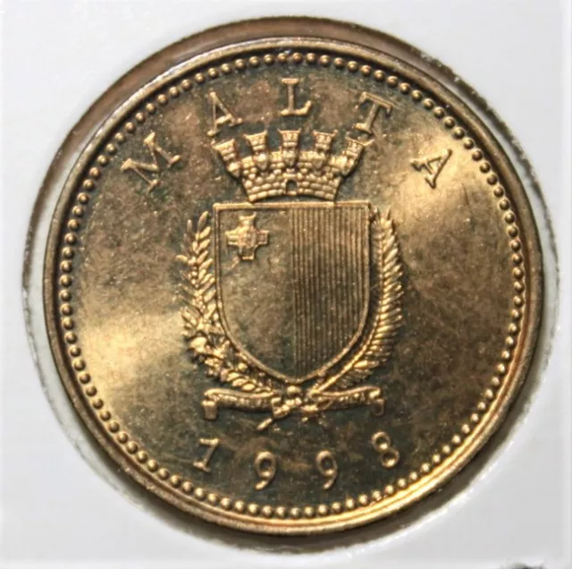 S12 - Malta 1 Cent 1998 Uncirculated Coin - Common Weasel (Ballottra)