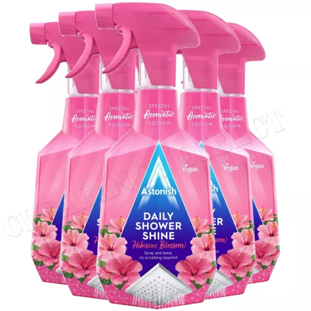 ASTONISH DAILY SHOWER SHINE CLEANSER TRIGGER 750ml HIBISCUS BLOSSOM x 6