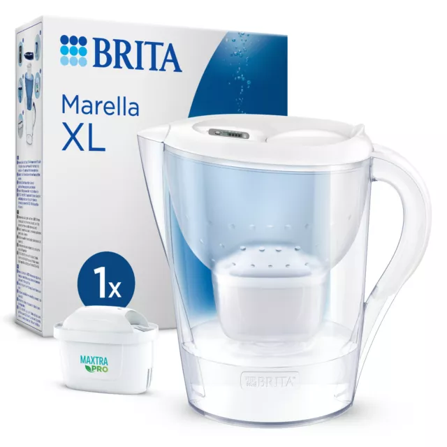 Brita Caraffa filtrante Acqua Marella Bianca (3,5 L) Filtro Maxtra Pro All-in-1