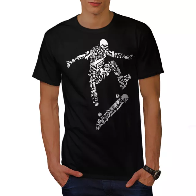 WELLCODA SKATEBOARD TRICK Sport Mens T-shirt, Graphic Design Printed Tee  £17.99 - PicClick UK