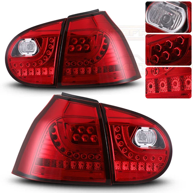 LED TAIL LIGHTS For 20062009 Volkswagen VW GTI Rabbit Golf MK5 Rear