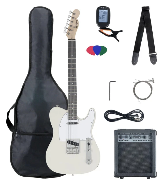 TL-Style Guitare Electrique Pack Complet Amplificateur Sac Cable Sangle Cordes