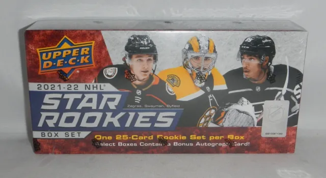 2021-22 Upper Deck NHL Star Rookies Hockey Trading Card Blaster Box Set SEALED