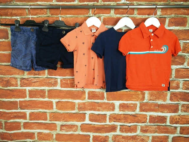 Pantaloncini Chino Bundle Ragazzi Età 12-24 Mesi Next Bluezoo H&M Gap Rosso 92Cm