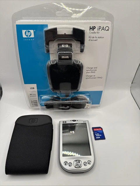 HP IPAQ POCKET PC X11-21204 With New Charge Cradle, USB Cable 
