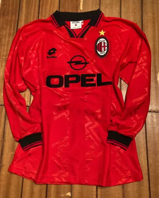 Genuine Milan 1996/97  long sleeve 4th shirt - XL size - Official vintage jersey