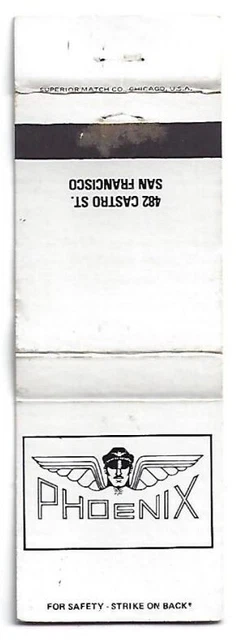Gar Bar Matchbook Phoenix San Francisco, CA