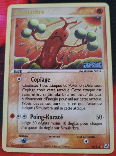 Pokemon - Simularbre Holo Reverse 15/115 - Ex Forces Cachées - Titre Or - Fr