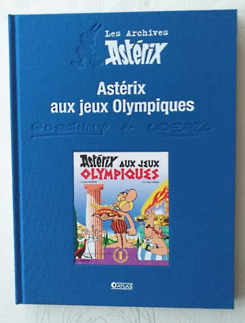 ASTÉRIX AUX JEUX OLYMPIQUES EO + figurine Atlas Archives GOSCINNY & UDERZO TTBE+