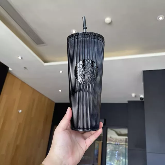 NEW STARBUCKS 2024 Black Streak Tumbler Venti Cup Cold Cup Drink Cups