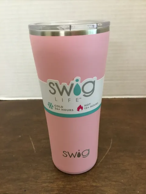 Swig Life 22oz Triple Insulated Stainless Steel Tumbler Pink Blush S104-C22-BH
