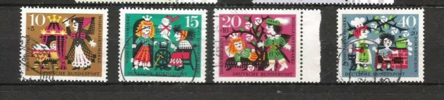 Bund, BRD, Jahrgang 1964, Mi. Nr. 447 - 450, gestempelt