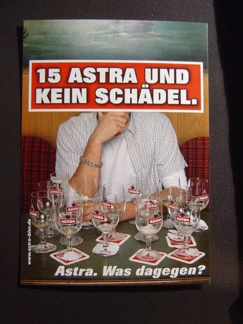 Edgar Karte Astra St Pauli, 15 Astra und kein Schädel