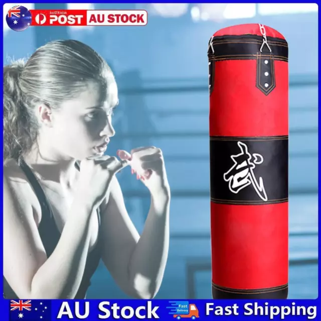 Boxing Sandbag Haing Durable with Metal Chain Hook for Adult Kids (80CM) AU