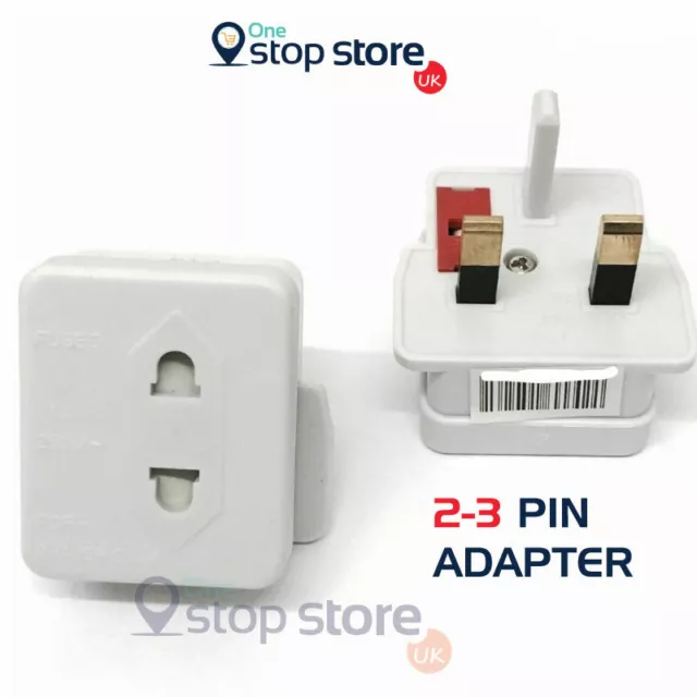 2 to 3 Pin Adapter for Braun ORAL B Philips Electric Toothbrush & Shavers Plug