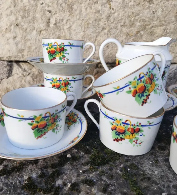 Tasse thé porcelaine sans anse Japon décor or fleurs de mariage