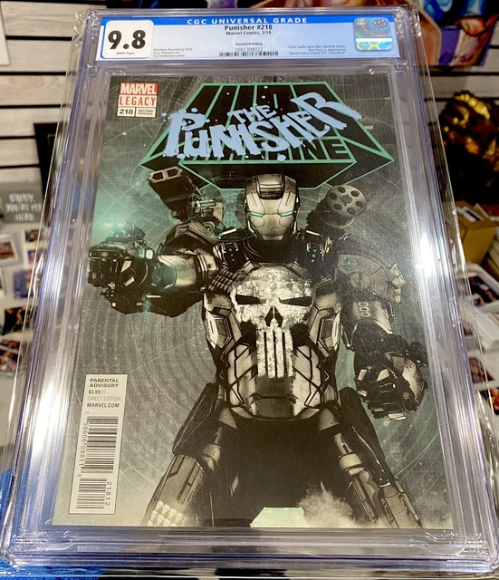 PUNISHER #218 BRADSTREET VARIANT CGC 9.8 1st PUNISHER AS WAR MACHINE 2nd PRINT!!