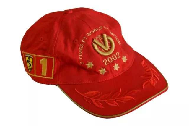 Racing Formula 1 Scuderia Ferrari Cap 2002 Red One Size