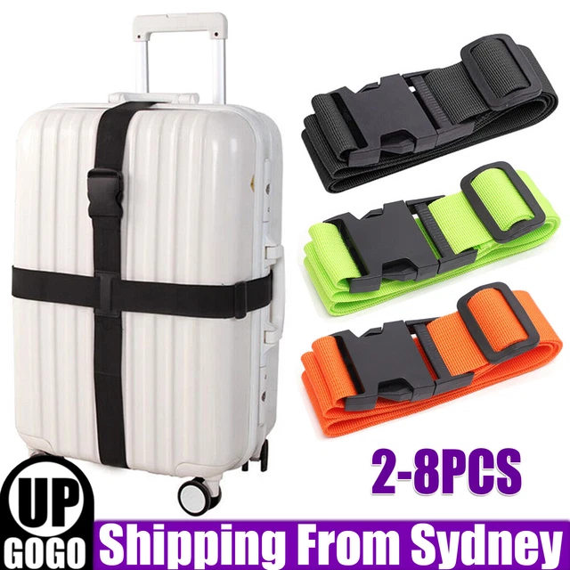 2Pcs Adjustable Travel Luggage Packing Belt Suitcase Buckle Strap Tie Useful