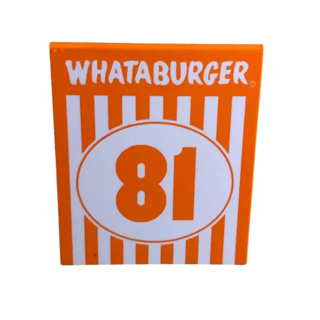 Whataburger Table Tent Number  # 81