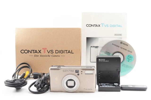 Contax TVS Digital 5.0MP Digital Camera w/battery,charger from Japan [very good]
