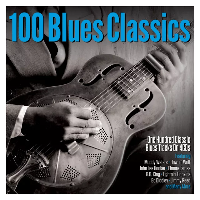 100 Blues Classics - Howlin' Wolf John Lee Hooker Muddy Waters - 4 Cds - New!!