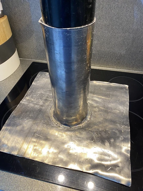 Bleidachschiefer blinkend 110 mm/4 Zoll Flachdach Bleiarbeit
