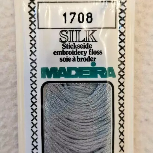 Madeira Decora Stickseide No. 018 Color 1708 grau Art. 018 5m