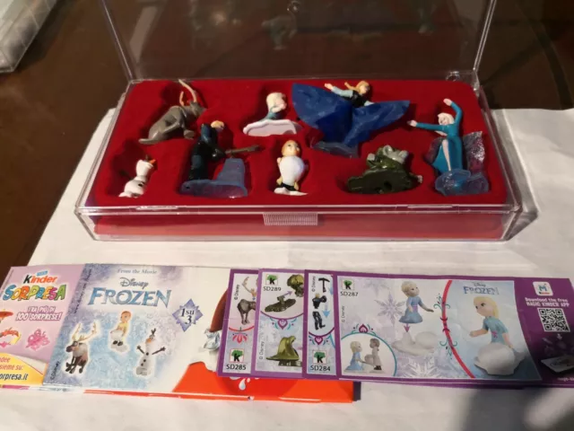 Serie Completa Disney Frozen (Sd282 - Sd289) + 8 Bpz Kinder Italia 2016/2017