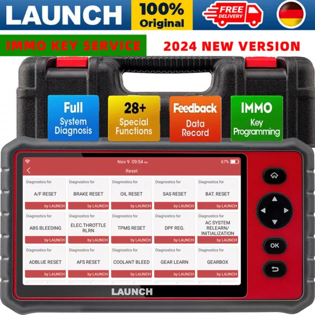 Dispositivo diagnostico Launch X431 CRP909E PRO AUTO OBD2 scanner codici di errore tutti i sistemi