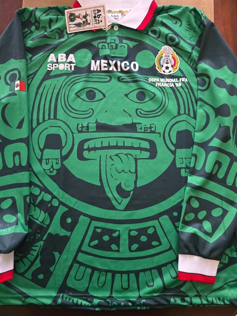 1998 MEXICO ABA SPORT MANS Retro Jersey #11 Blanco Size