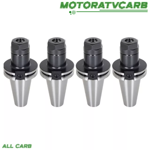 ALL-CARB 4Pcs CAT40-ER20 Collet Chuck 2.76"Gage Length Runout Chucks Tool Holder