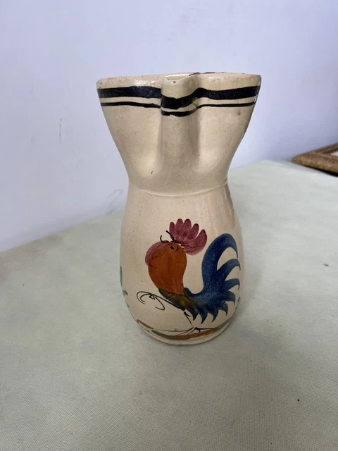 VINTAGE CERAMICA CARAFFA BROCCA 26 CM GROTTAGLIE  PUGLIA PUGLIESE XX Secolo