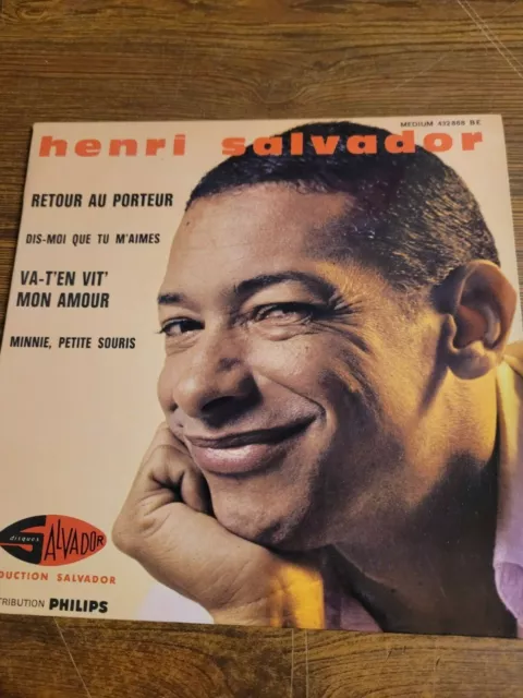 ANCIEN DISQUE VINYLE 45 TOURS Henri Salvador