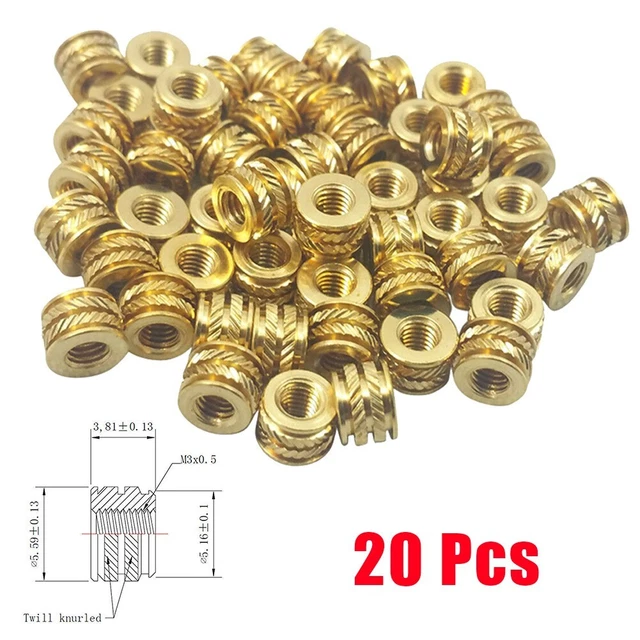 Professionelle Qualität für 3D-Drucklösung mit 20 Stck. Messinggewindeeinsät