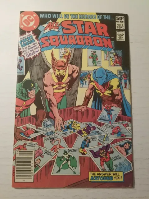 All-Star Squadron #1 (Sep 1981, DC) Original Hawkman; JSA team VF