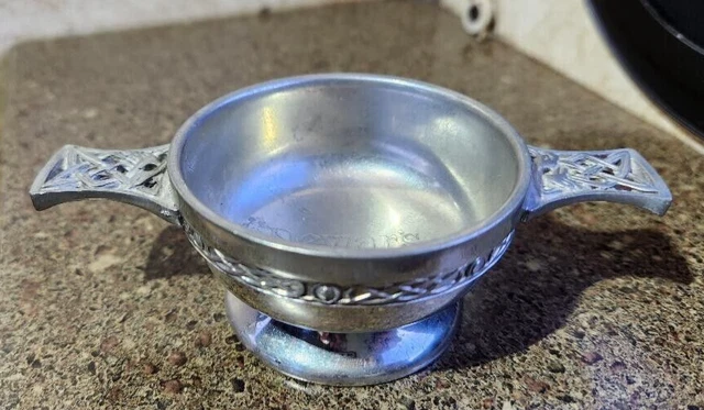 Vintage Dewar's White Label Scotch Pewter Measuring Cup           !!!MUST SEE!!!