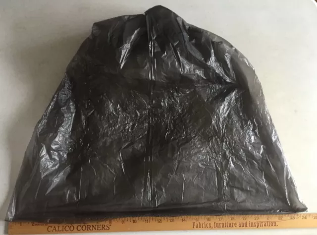 (Box 1000) 24" x 23" Black .35 Mil Can Liner Waste Trash Bag 8-10 gal