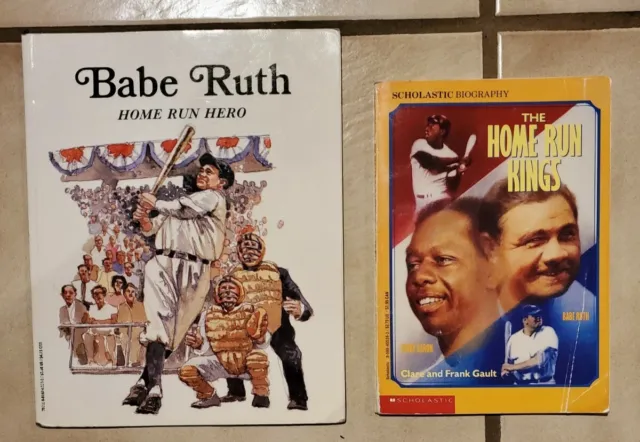 Babe Ruth Home Run Hero Book & The Home Run Kings Book Henry Aaron Paperback