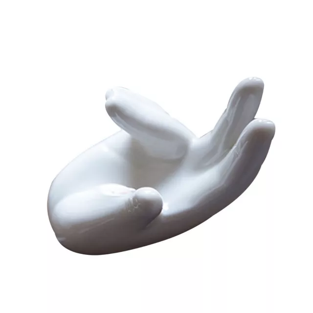 Beautiful White Ceramic Stand for Ocarina Perfect for 6 or 12 Hole Ocarina