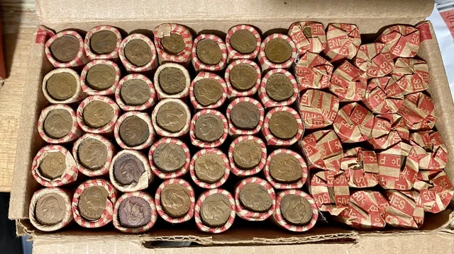 Shotgun Roll Of Canada One Cent 1937-1952 King George Vi