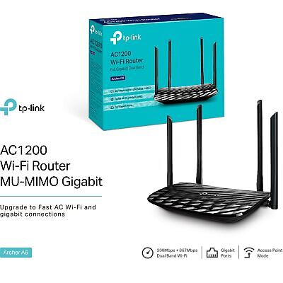 Access Point Tp-Link Ac1200 Wi-Fi Wifi Archer C6 Internet Tplink 300Mbps Gigabit