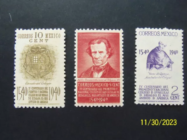 Old/Classic Mexico Stamps Mint Hinged - Scott 760-2 (Lot E-2)